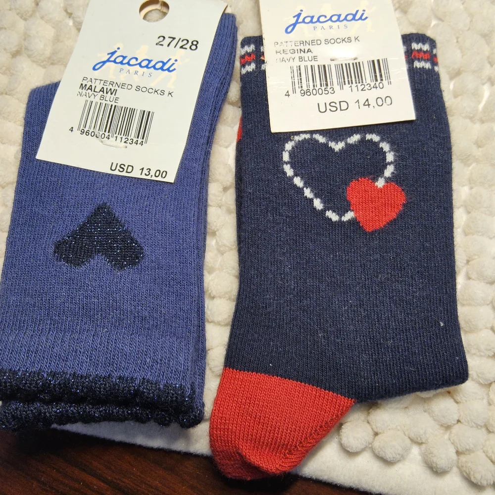 New Jacadi Girls Socks 5 pair